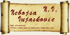 Nebojša Vujašković vizit kartica
